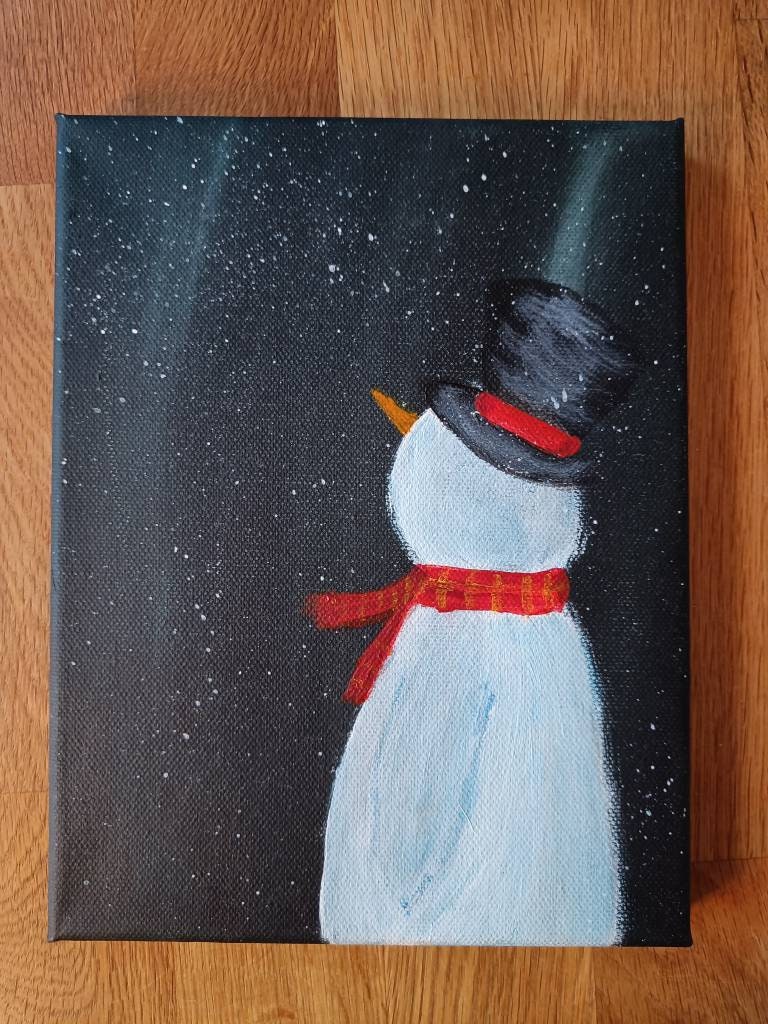 Snowman Art - 3 Captivating Winter Canvas Masterpieces