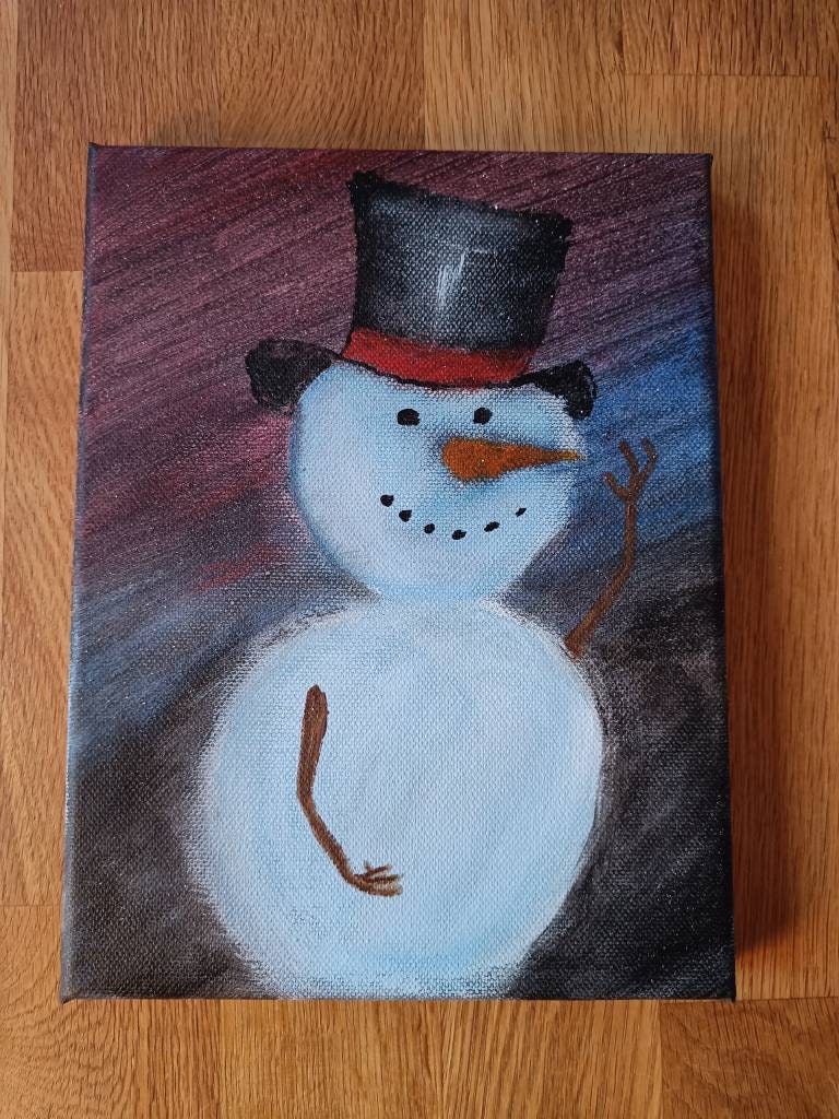 Snowman Art - 3 Captivating Winter Canvas Masterpieces