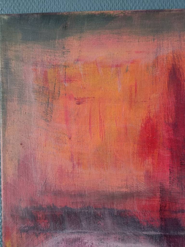 Red Tones Abstract Painting - Vibrant Canvas