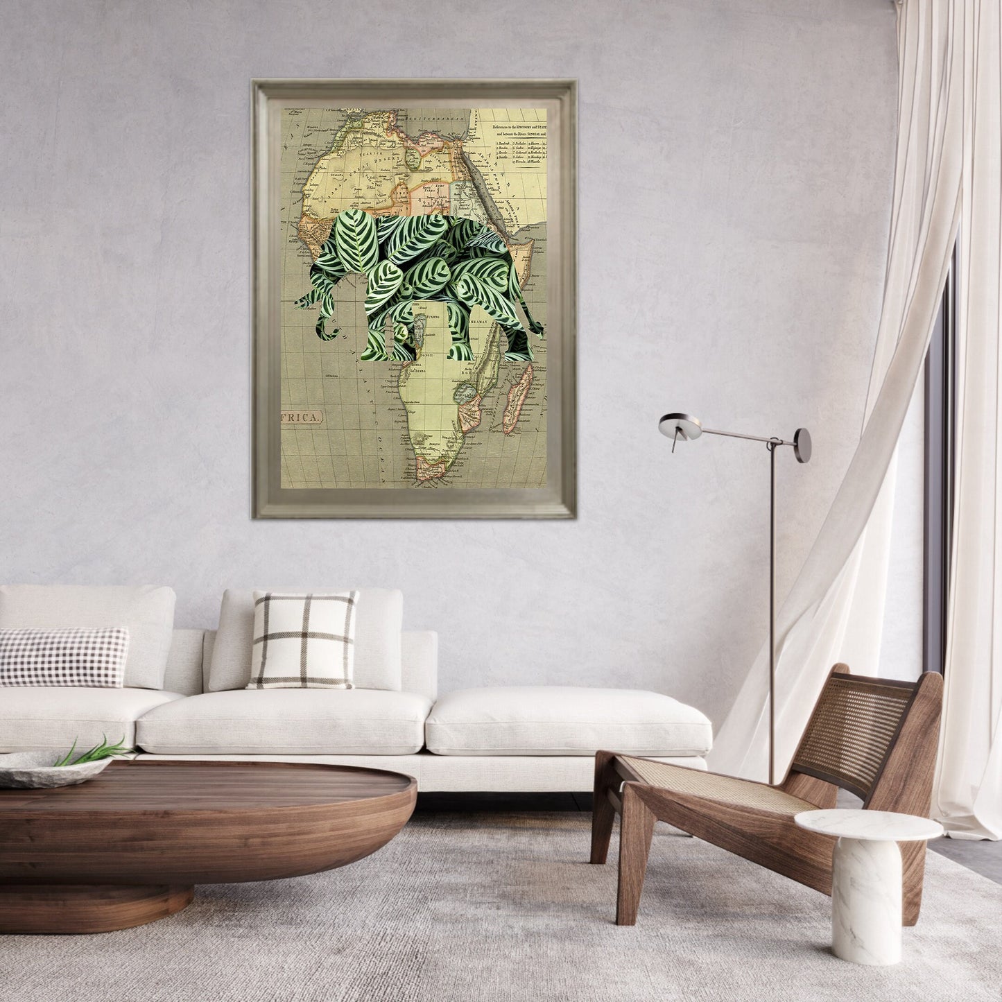 Digital Art Elephant Poster - Premium Matte Finish