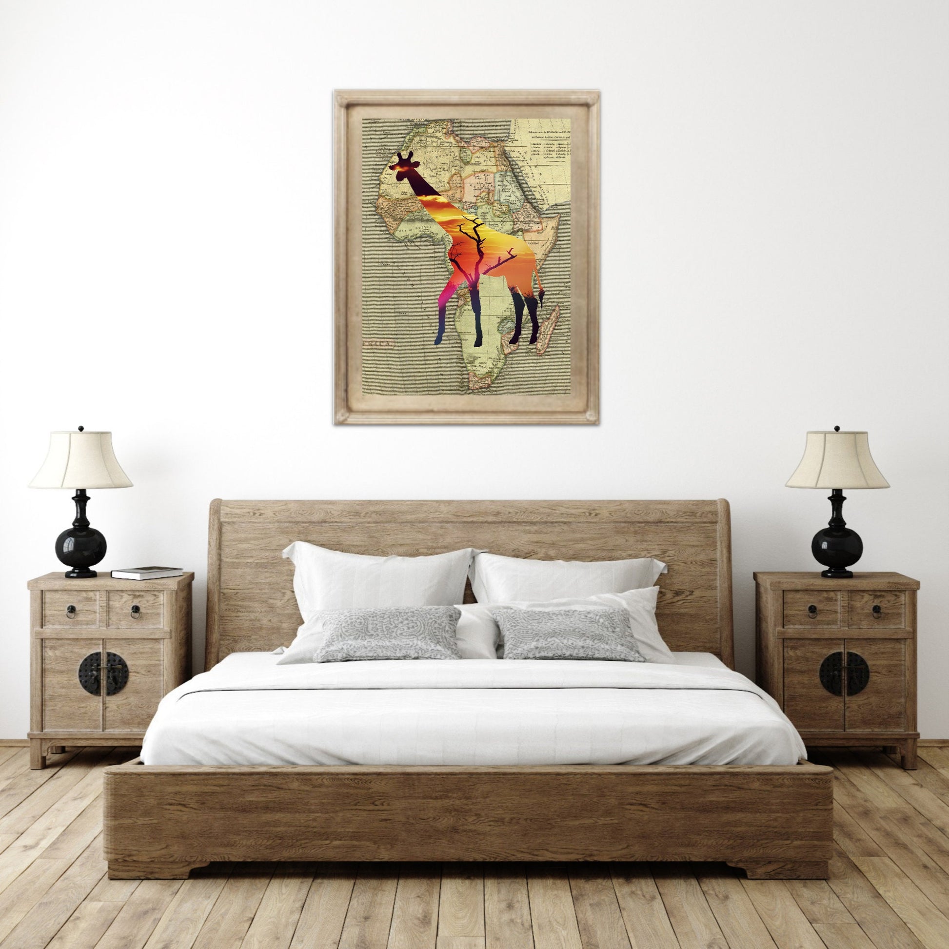 Museum-Quality Matte Paper Poster of Abstract Giraffe