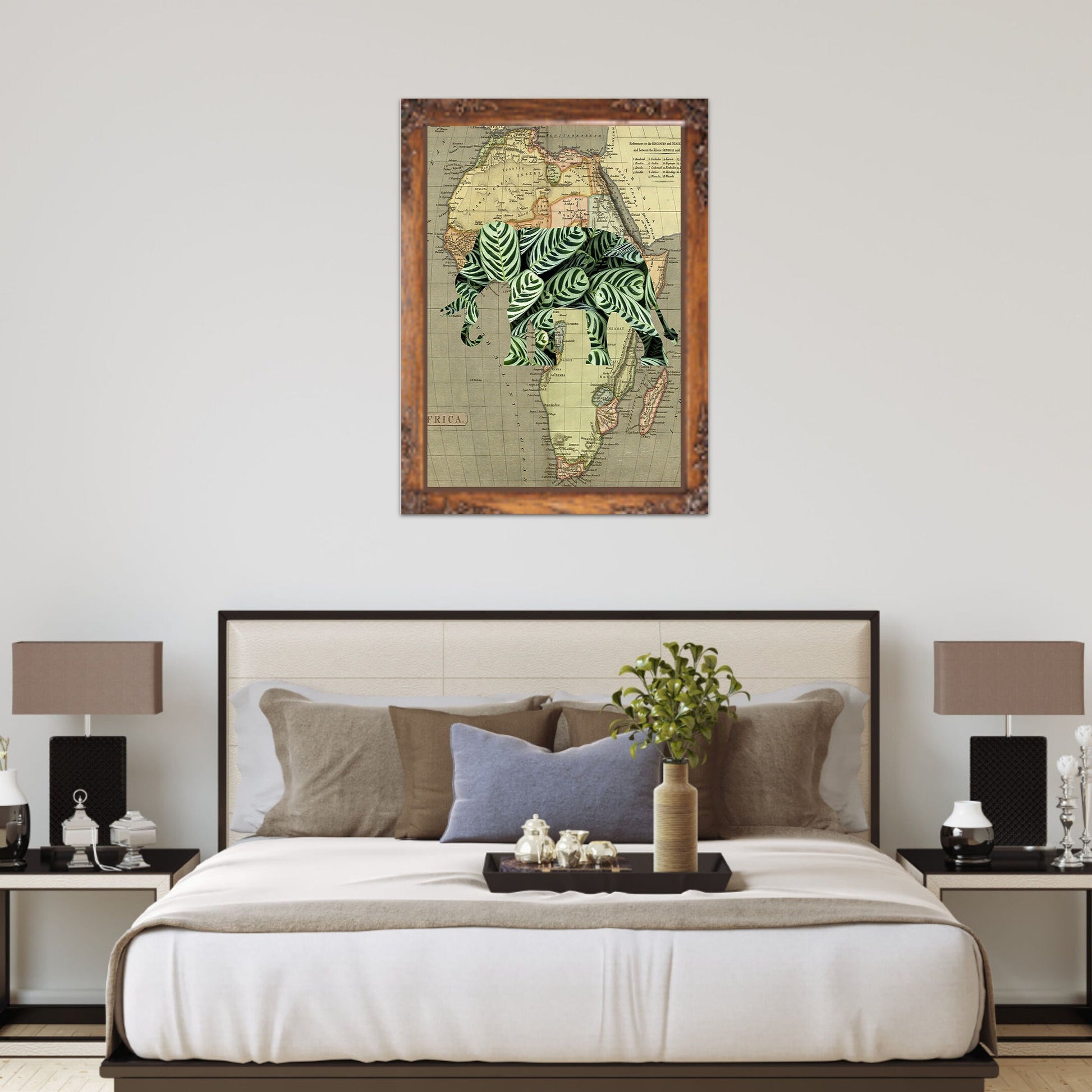 Digital Art Elephant Poster - Premium Matte Finish